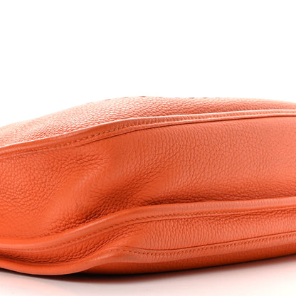 Hermes Taurillon Clemence Evelyne III PM Orange 9 of 11
