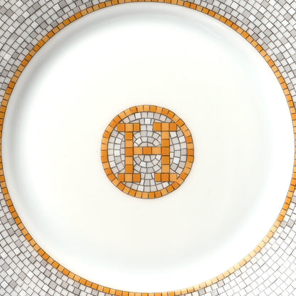 Hermes Porcelain Mosaique Au 24 Gold Tea Cup And Saucer Set Of 2 6 of 10