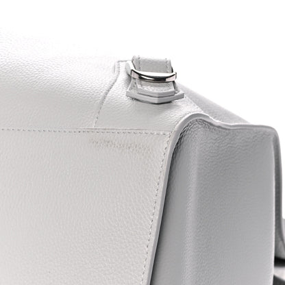 Balenciaga Grained Calfskin Neo Classic Silver Hardware Large Top Handle Bag Light Grey 10 of 14