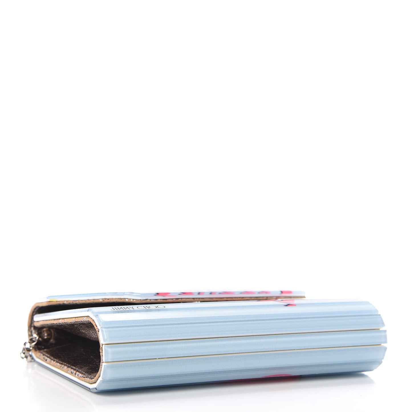 Acrylic Choos Me Candy Clutch Celeste