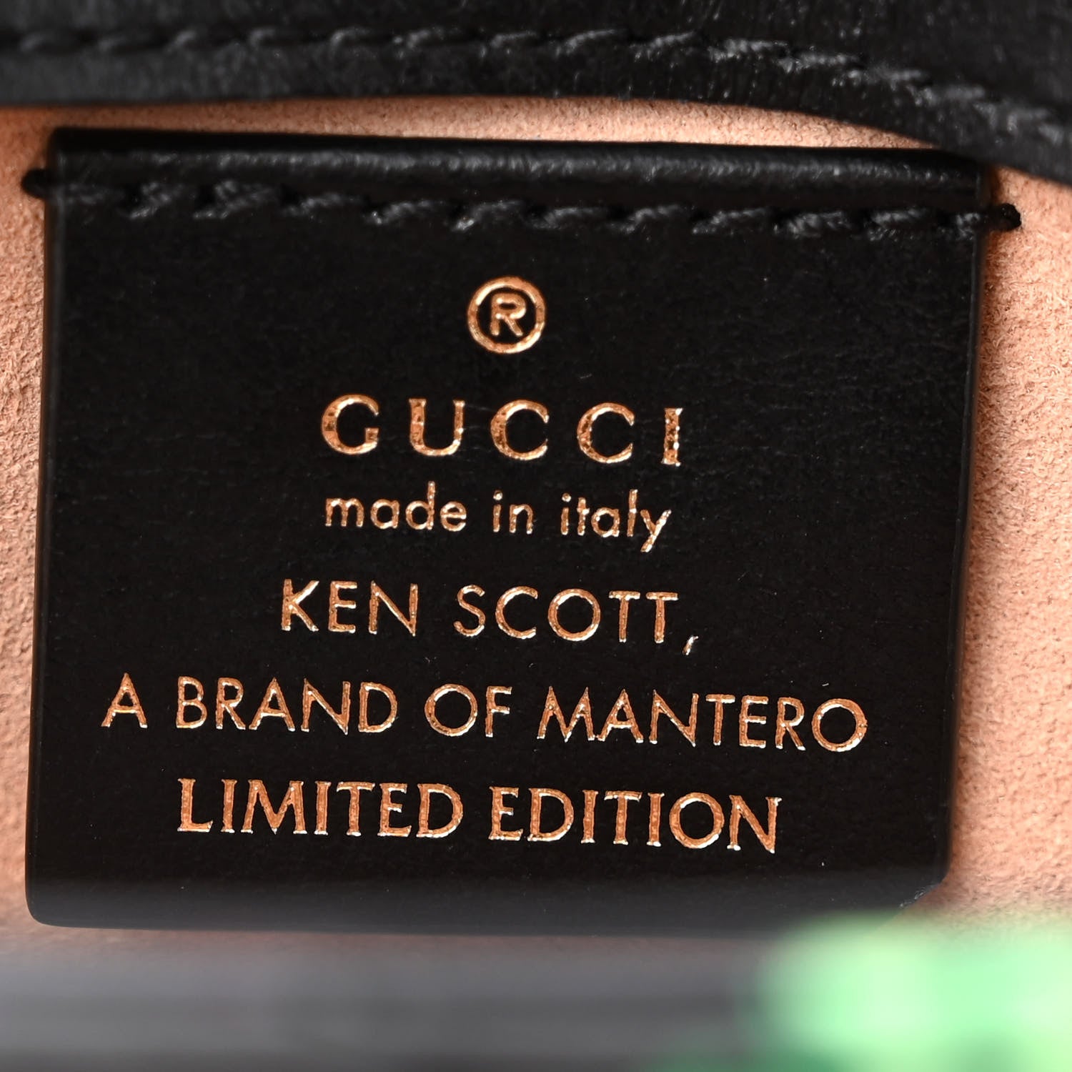 Gucci X KEN SCOTT Calfskin Matelasse Floral Print Super Mini GG Marmont Shoulder Bag Black 6 of 10
