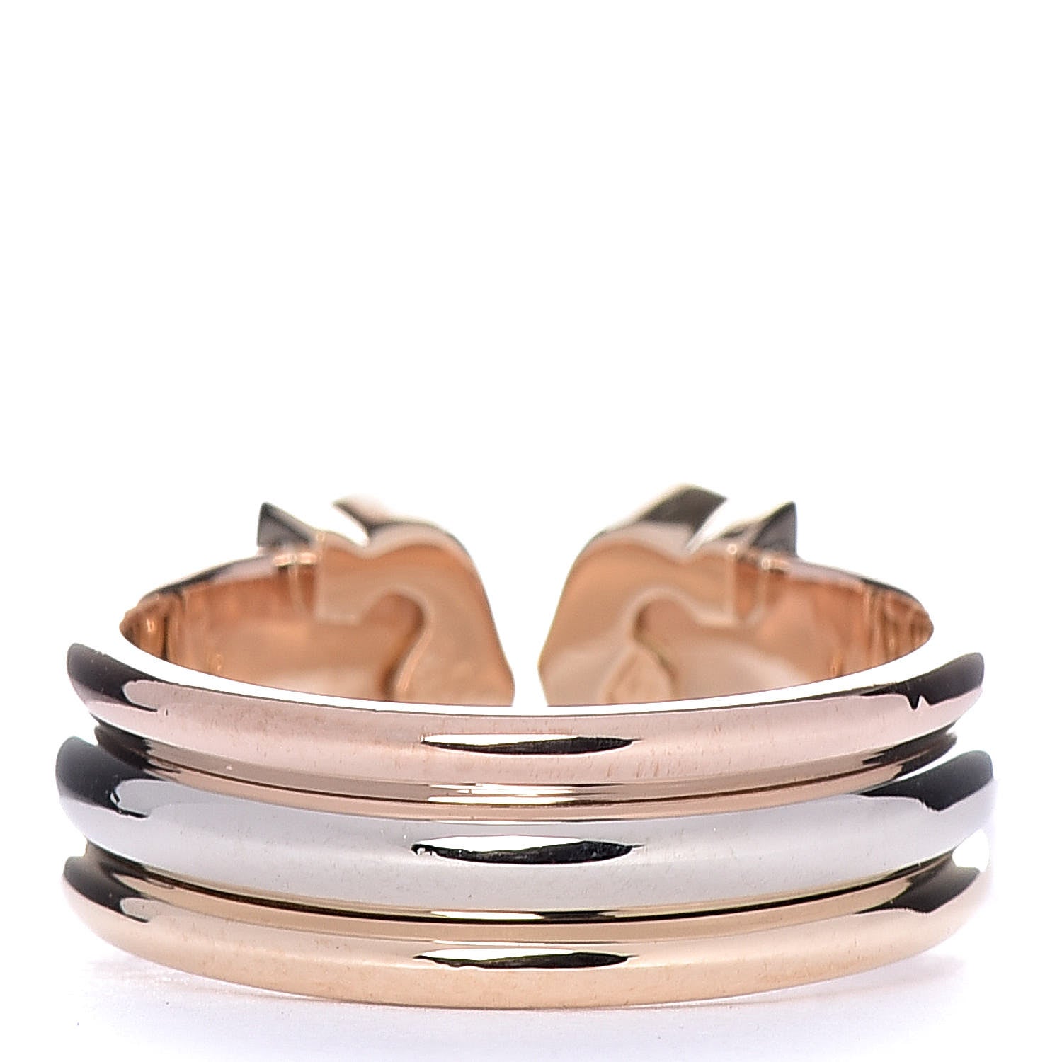 Cartier 18K Pink Yellow White Gold C De Ring 45 3.25 3 of 5