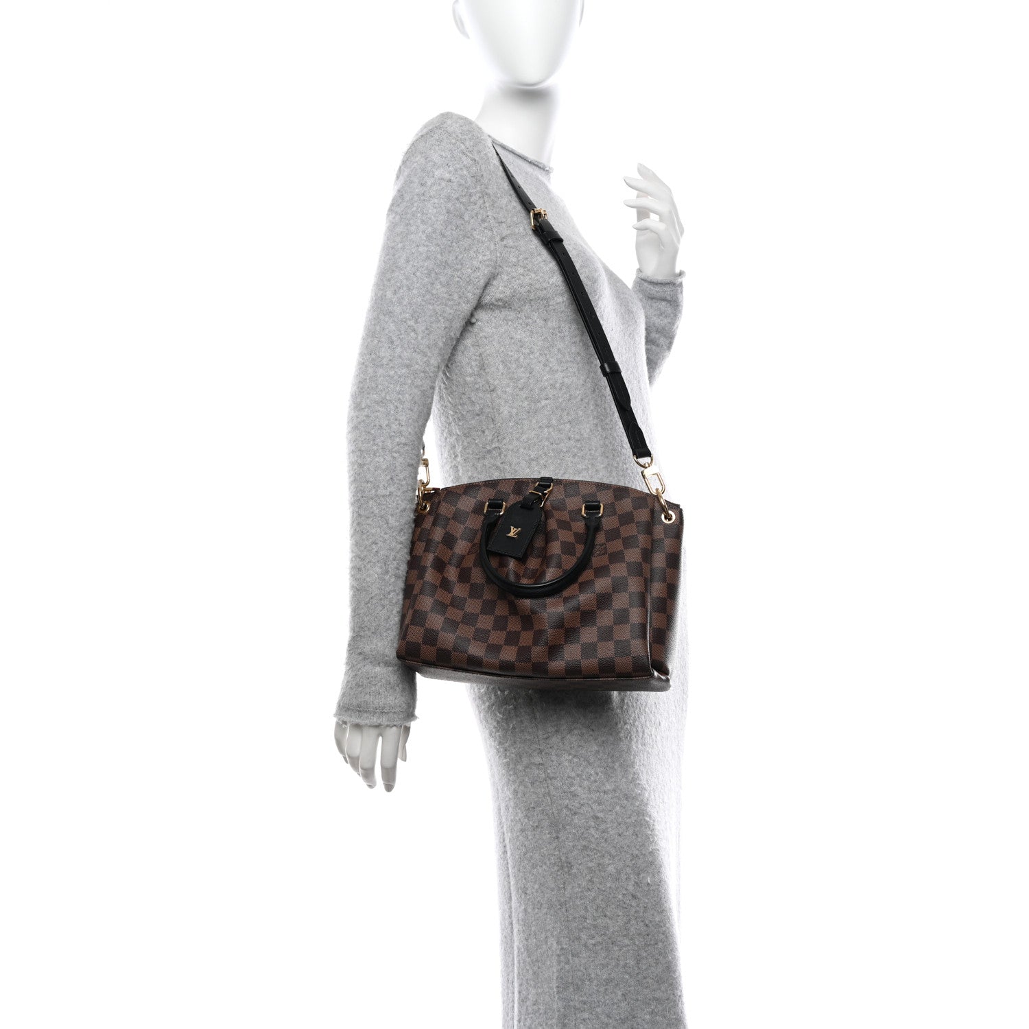 Louis Vuitton Damier Ebene Odeon Tote PM Black 2 of 10