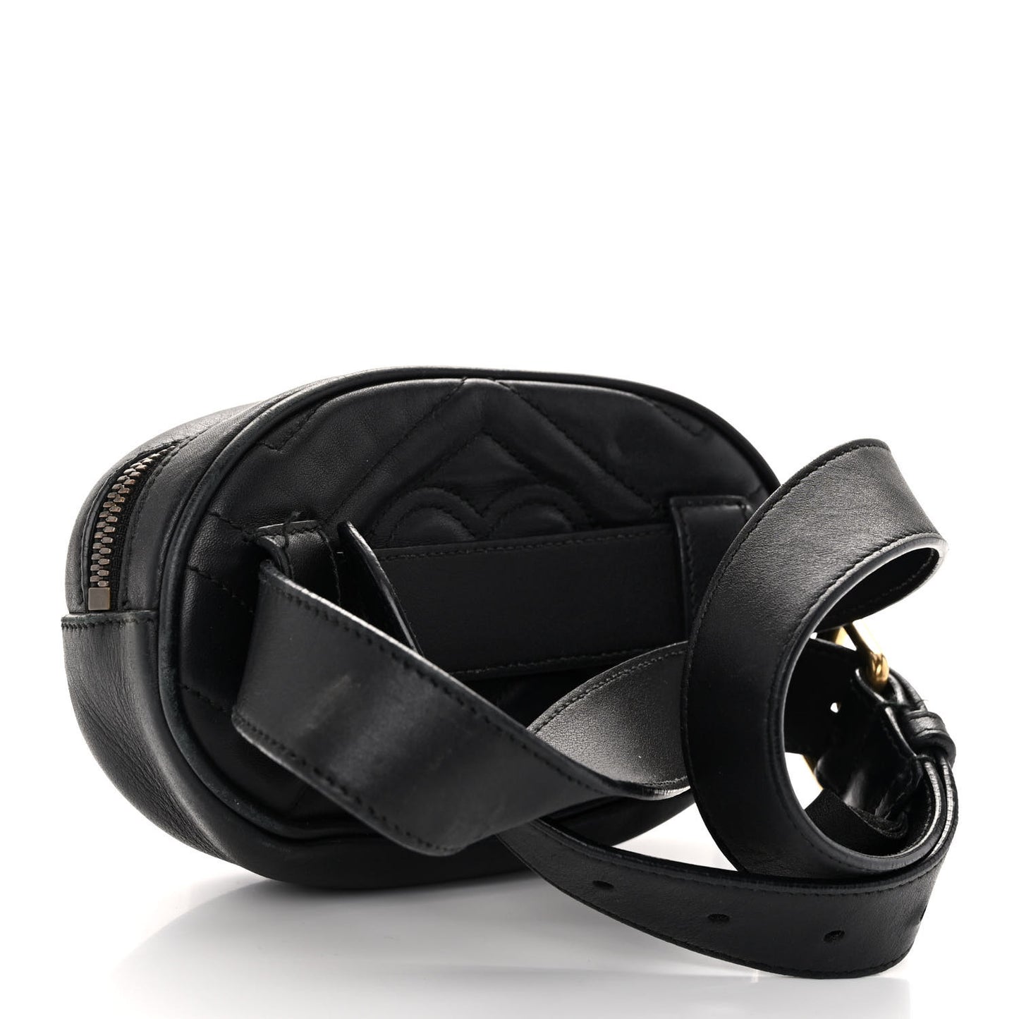Calfskin Matelasse GG Marmont Belt Bag 75 30 Black