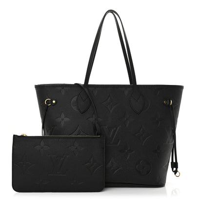 Louis Vuitton Empreinte Monogram Giant Neverfull MM Black 3 of 10