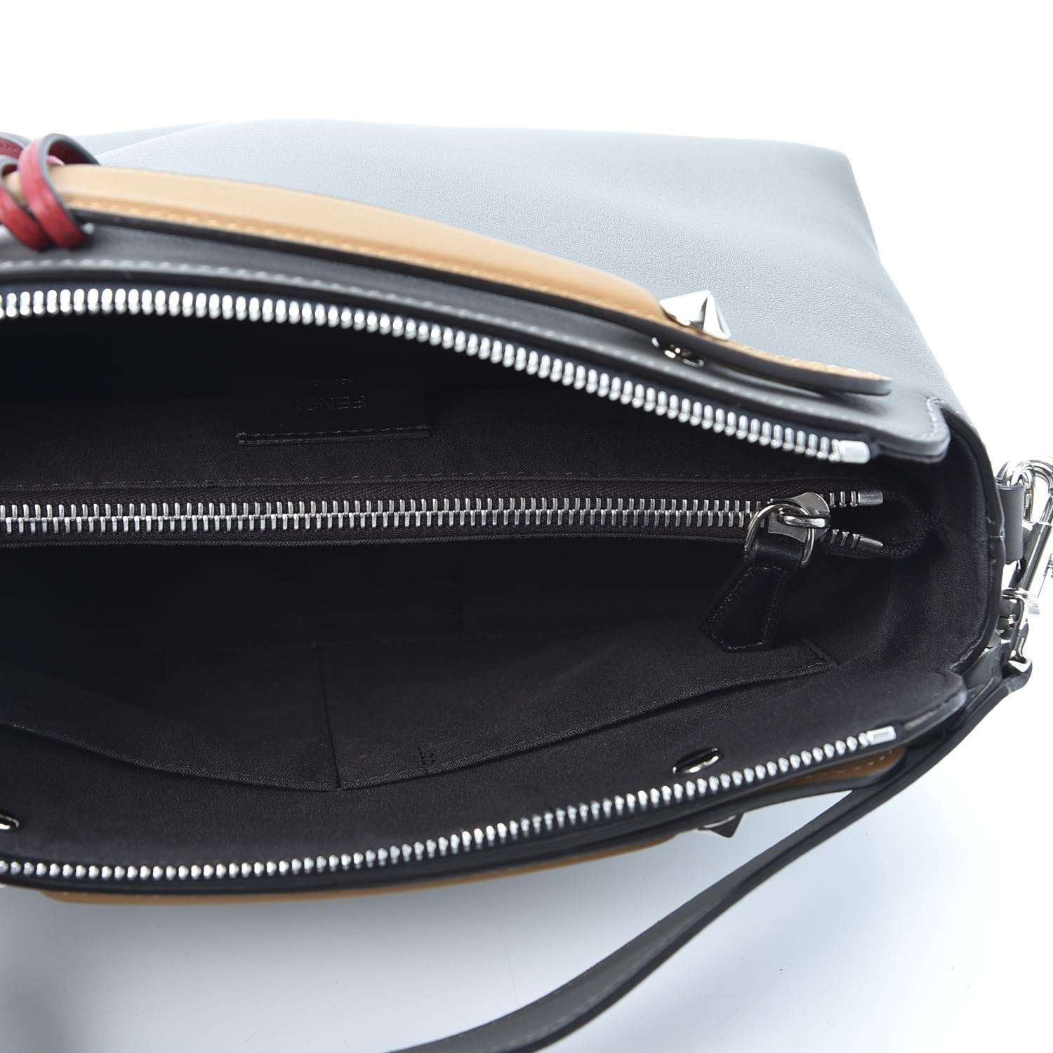 Fendi Vitello Dolce 4 Color Medium By The Way Boston Bag Argilla Fragola Multicolor 4 of 9