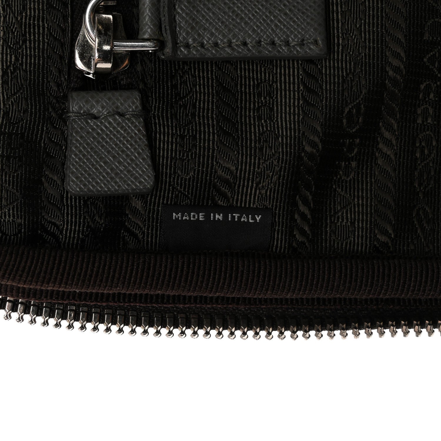 Prada Saffiano Travel Trolley Luggage Mercurio 6 of 10