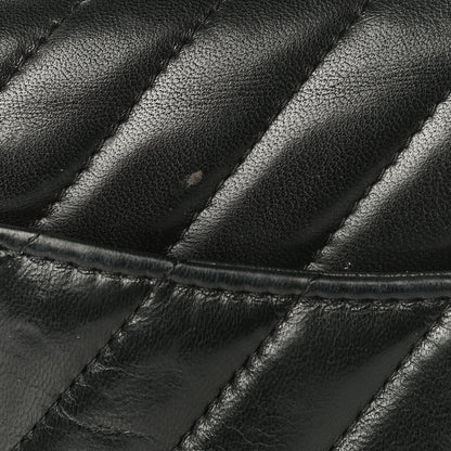 Chanel Lambskin Chevron Quilted Mini Rectangular Flap So Black 26 of 29