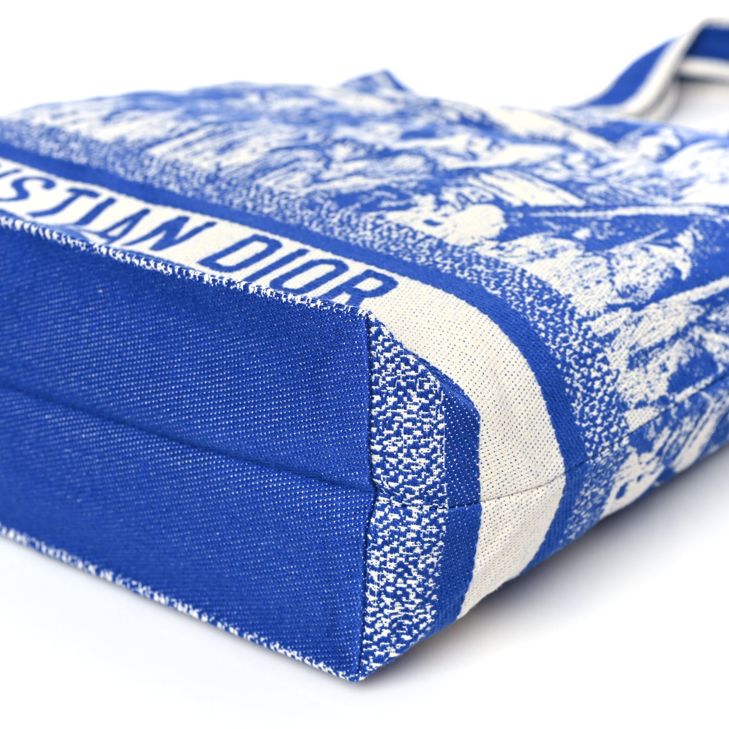 Canvas Print Cruise Tote Ivory Blue