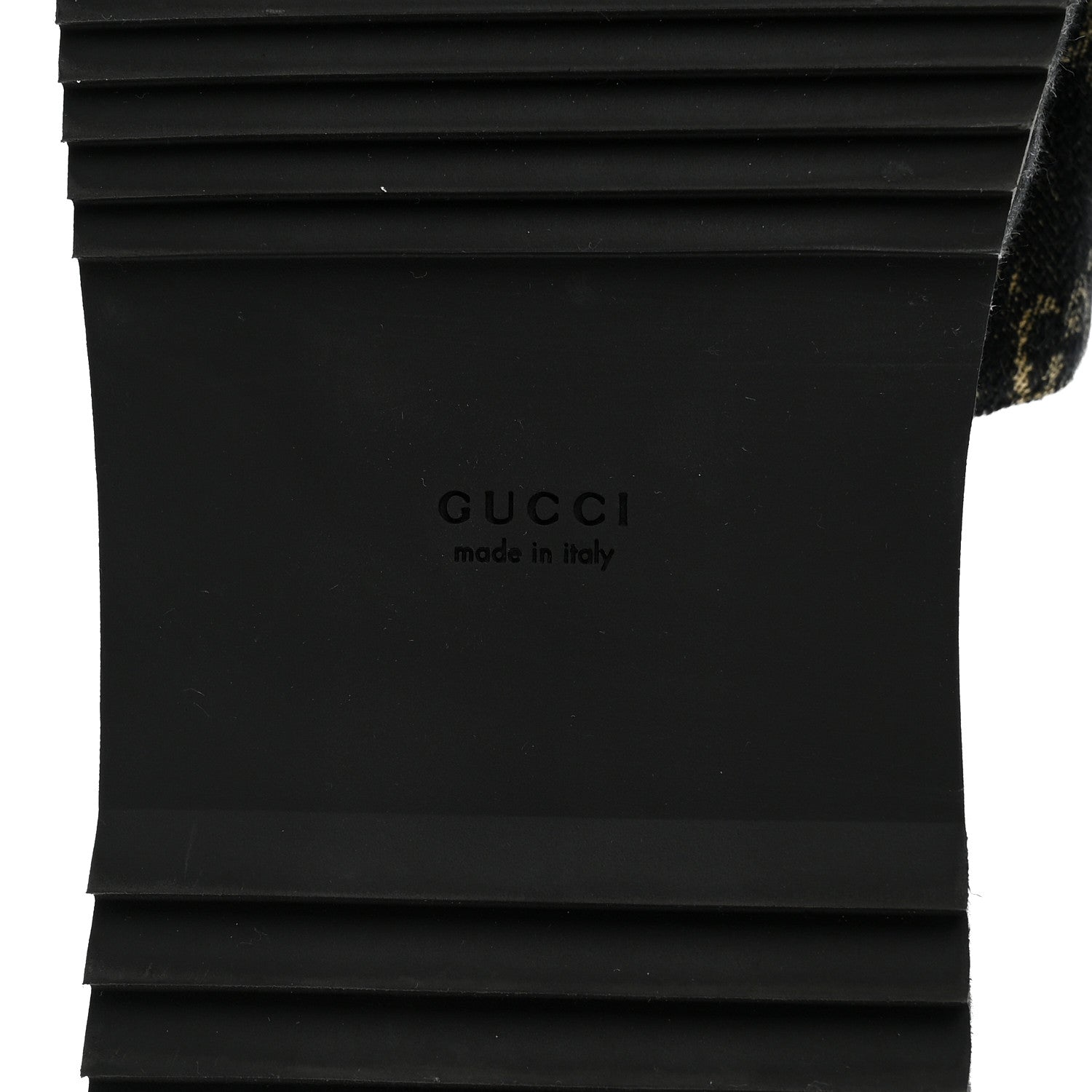 Gucci Jacquard Black Denim GG Monogram Angelina Platform 55mm Slide Sandals 41 Black Ivory 7 of 9