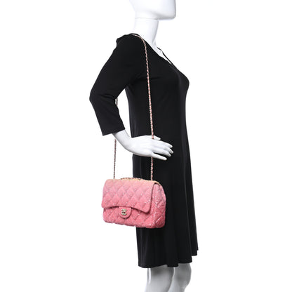 Chanel Sequin Quilted Ombre Medium Flap Yellow Pink 2 of 12