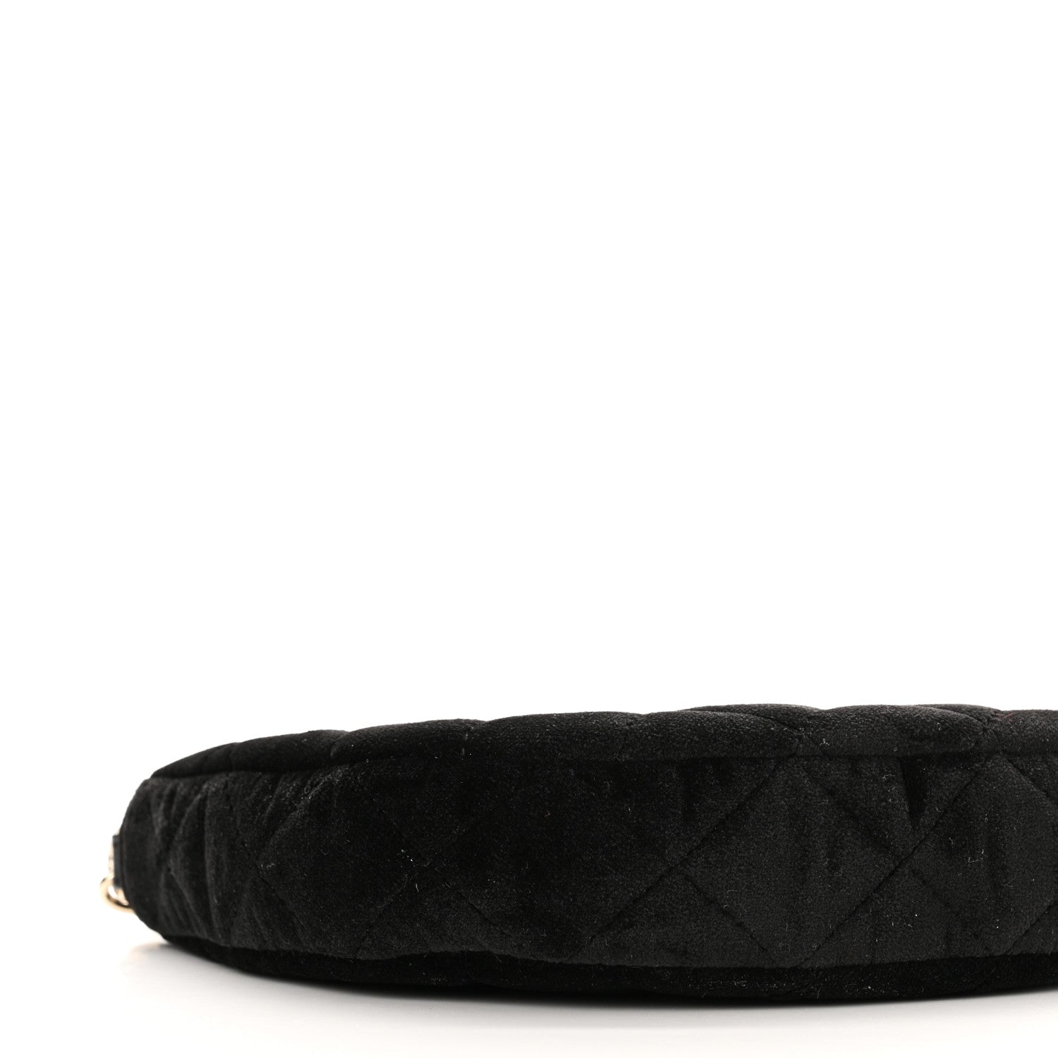 Chanel Velvet Crystal Quilted Chain Hobo Black 9 of 10