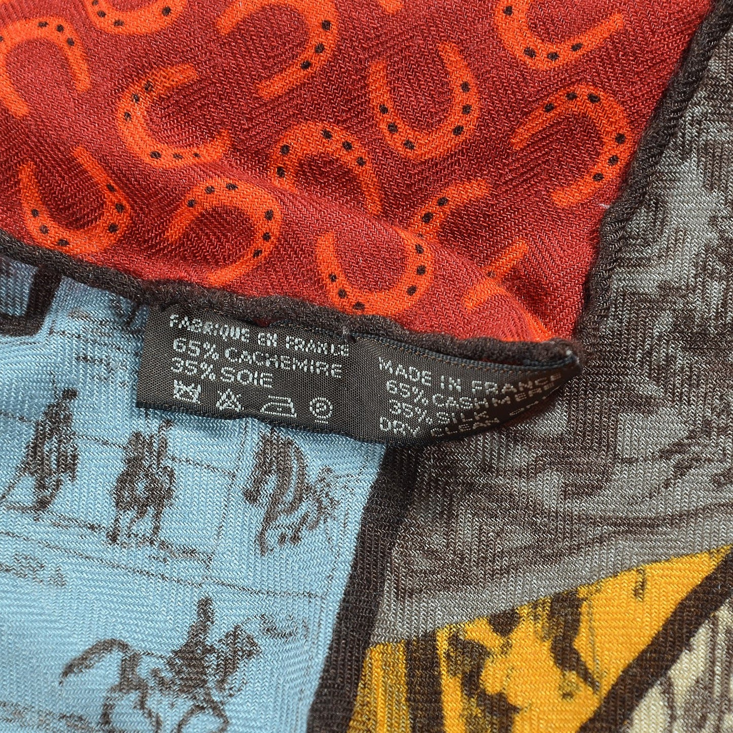 Cashmere Silk A Cheval Sur Mon Carre Shawl 140