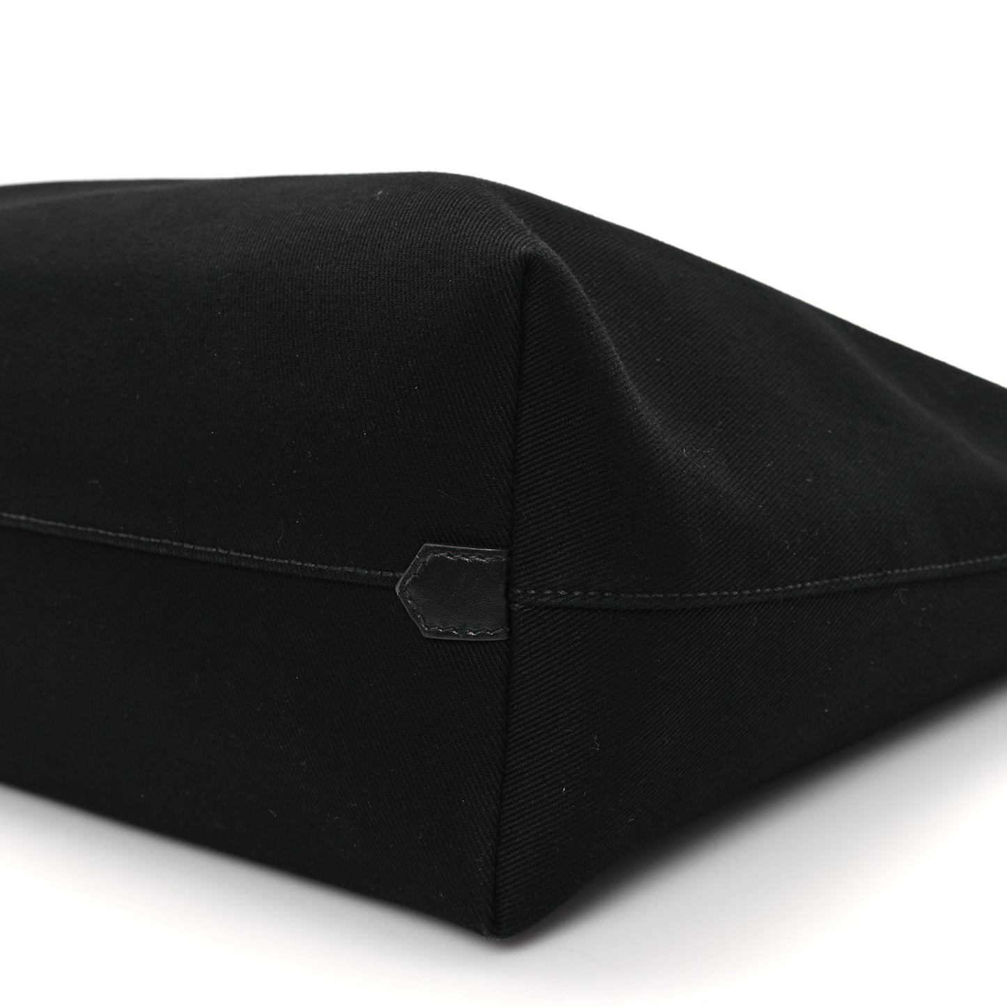 Canvas Embroidered Drill Tote Black