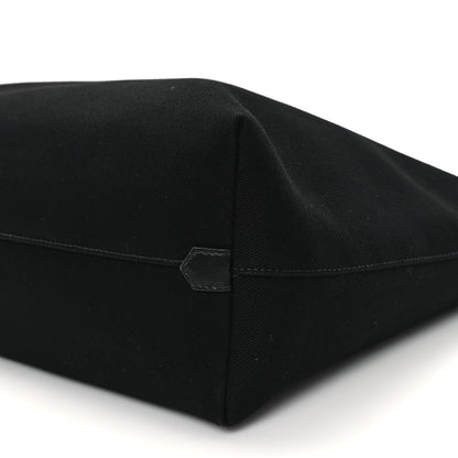 Prada Canvas Embroidered Drill Tote Black 10 of 10