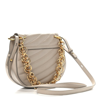 Chloe Quilted Calfskin Mini Drew Bijou Shoulder Bag Motty Grey 3 of 11