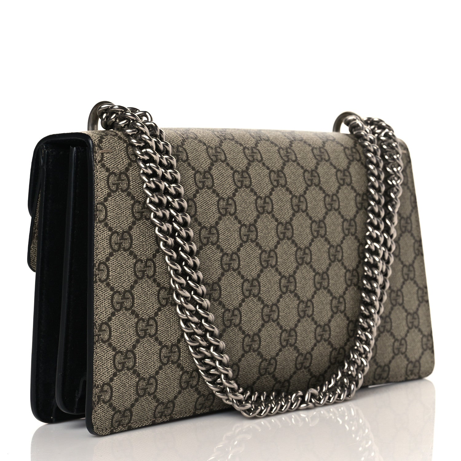 Gucci GG Supreme Monogram Small Dionysus Shoulder Bag Black 3 of 10