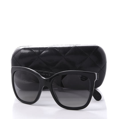 Chanel Acetate Quilted Polarized Butterfly CC Sunglasses 5288-Q Black 8 of 8