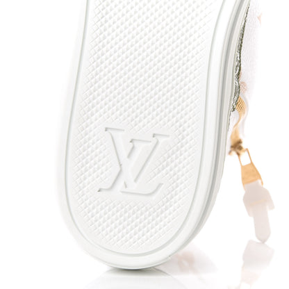 Louis Vuitton Monogram Giant Stellar Sneaker Boots 38.5 Kaki White Beige 6 of 9