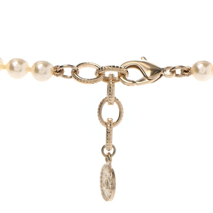 Chanel Pearl CC 100th Anniversary Necklace Light Gold 4 of 7
