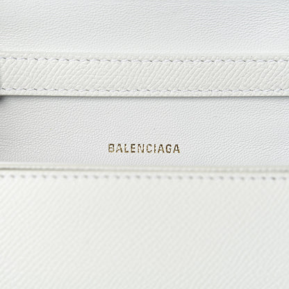 Balenciaga Grained Calfskin Logo Print Ville Day Bag XS White 6 of 9