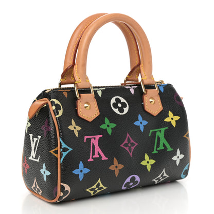 Louis Vuitton Monogram Multicolor Mini Sac HL Speedy Black 3 of 11