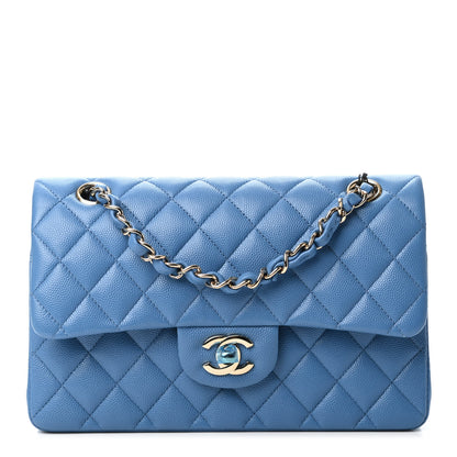 Chanel Caviar Quilted Small Double Flap Blue 1 of 4