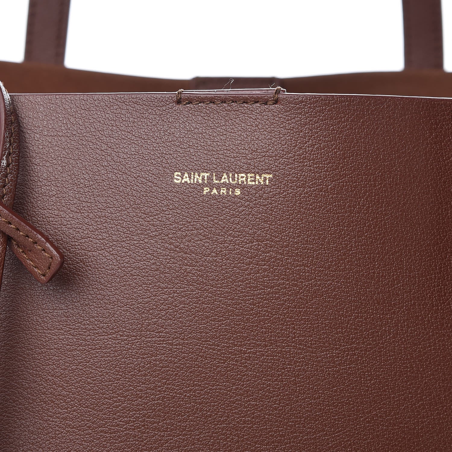 Saint Laurent Calfskin Large Shopping Tote Old Brandy 6 of 10