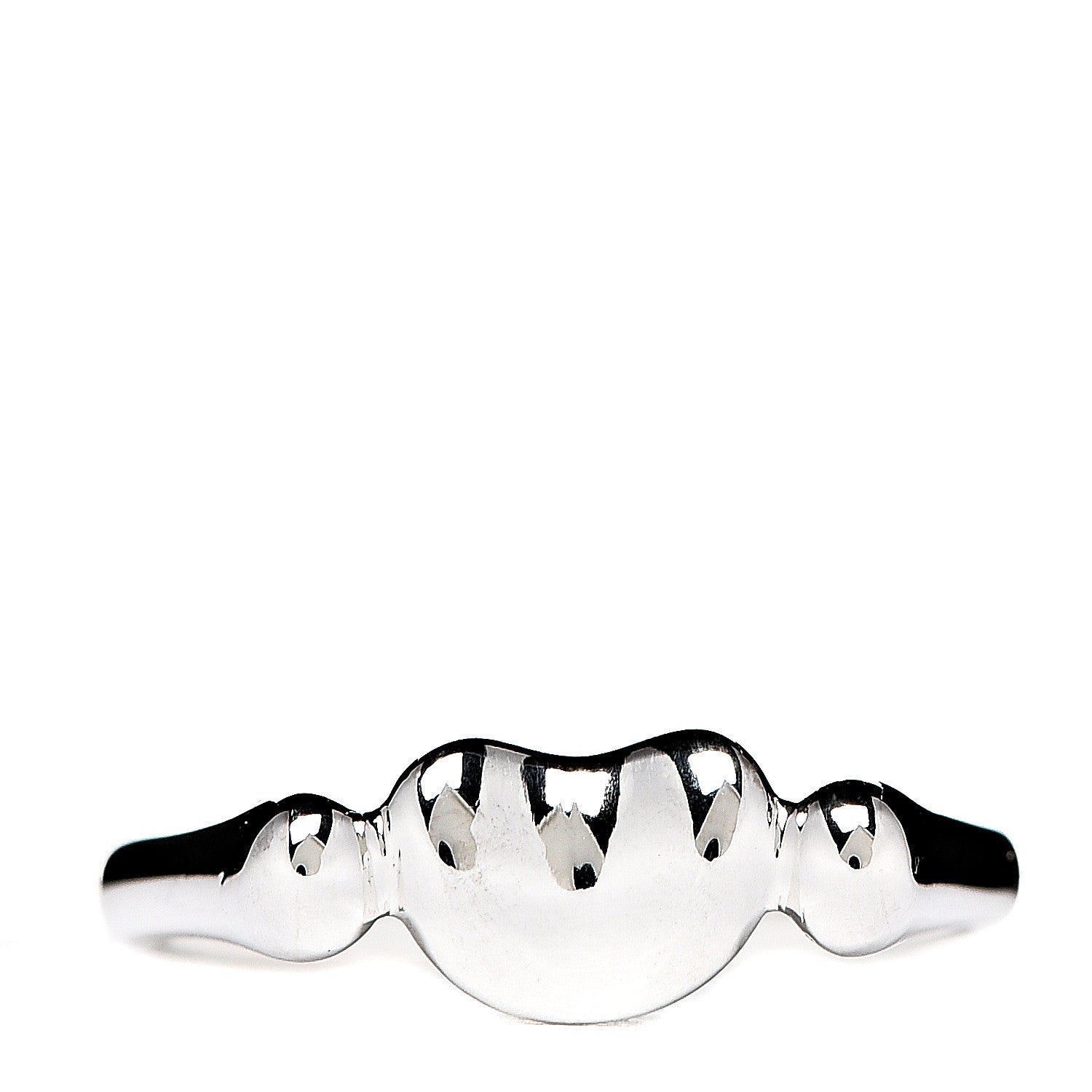 Tiffany Sterling Silver Elsa Peretti Bean Ring 49 5 1 of 4