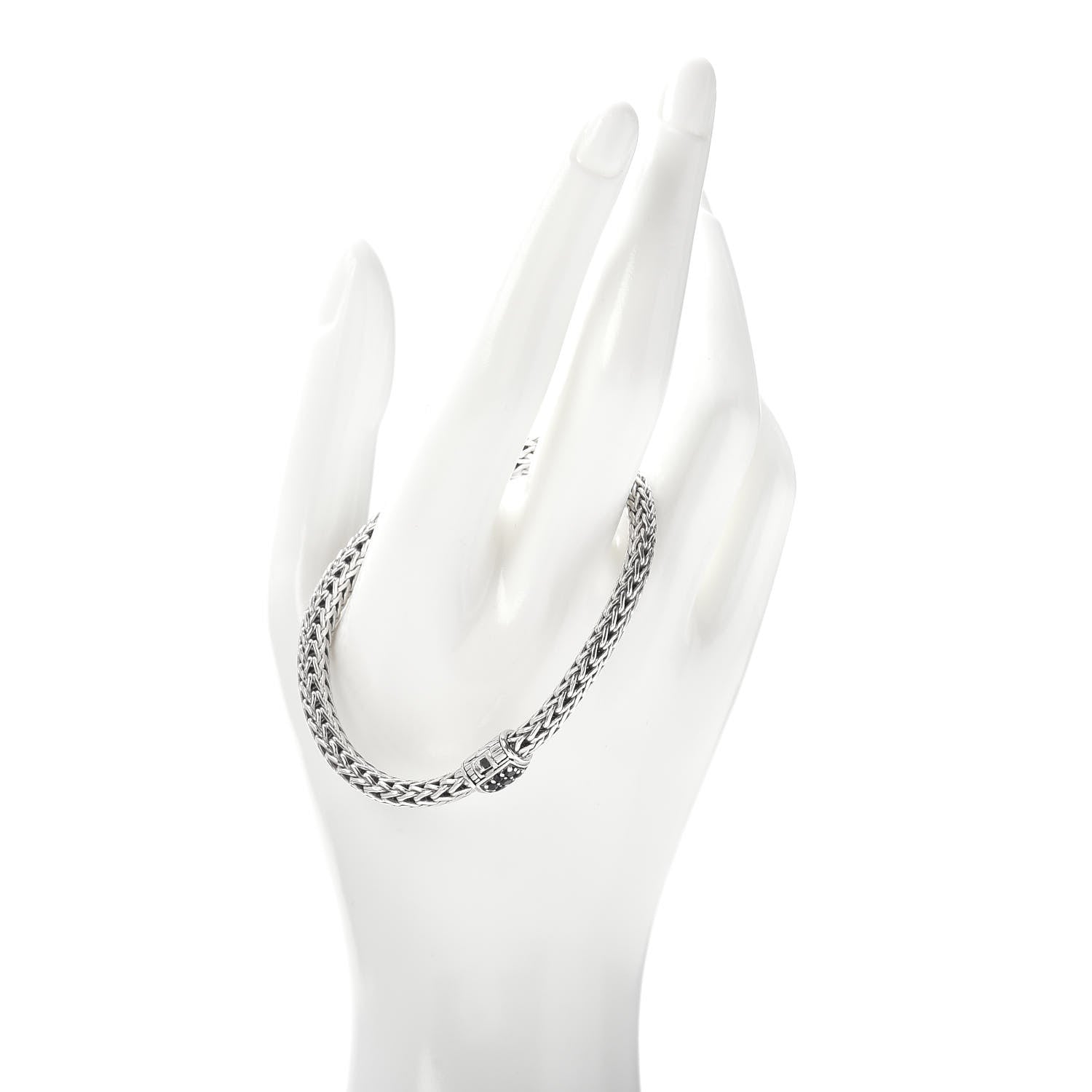 John Hardy Sterling Silver Black Sapphire 6.5mm Classic Chain Bracelet 2 of 4