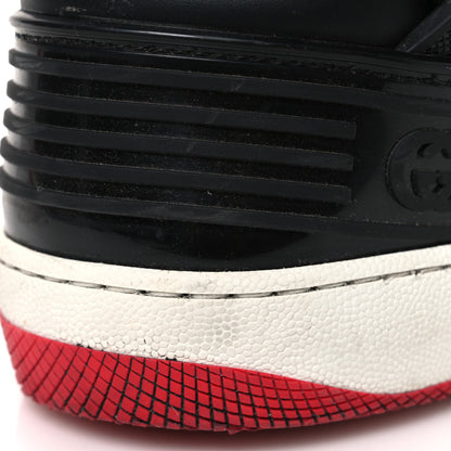 Gucci Demetra GG Supreme Monogram Mens Basket High Top Sneakers 10.5 Black Beige Ebony Grey 12 of 14