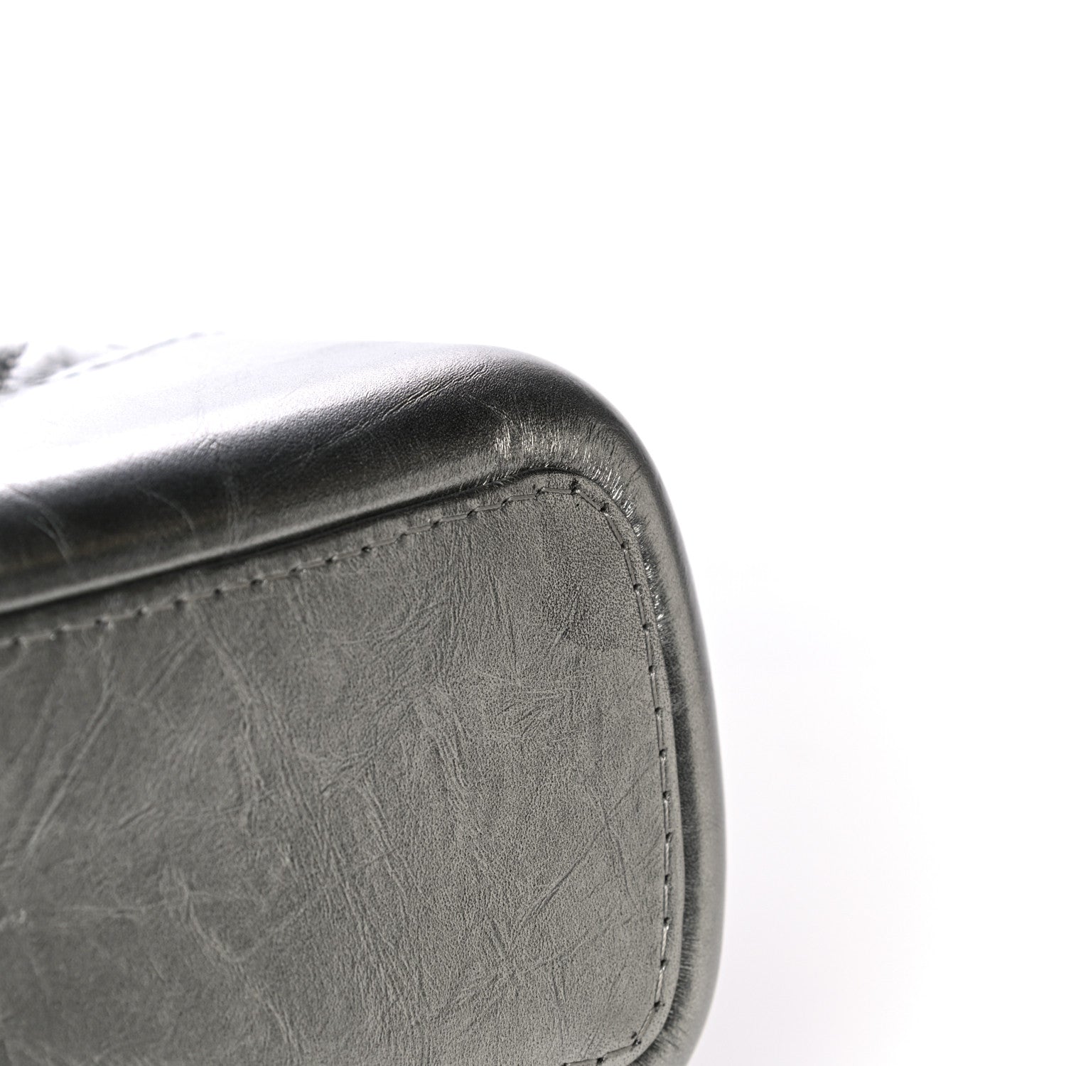 Chanel Metallic Lambskin Calfskin Quilted Medium Gabrielle Hobo Silver 12 of 14