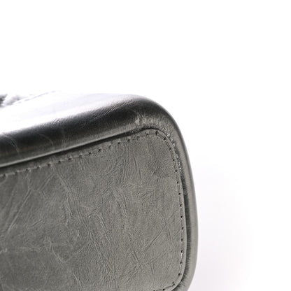 Chanel Metallic Lambskin Calfskin Quilted Medium Gabrielle Hobo Silver 12 of 14