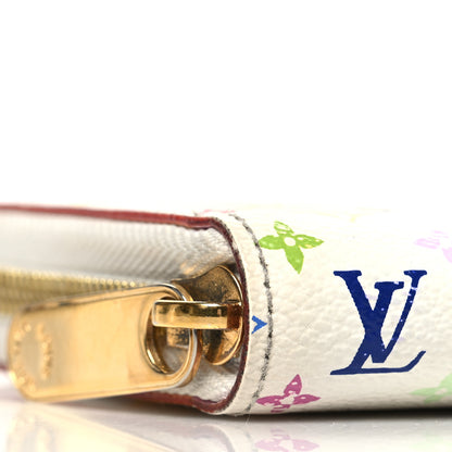 Louis Vuitton Monogram Multicolor Zippy Wallet White Litchi 8 of 12
