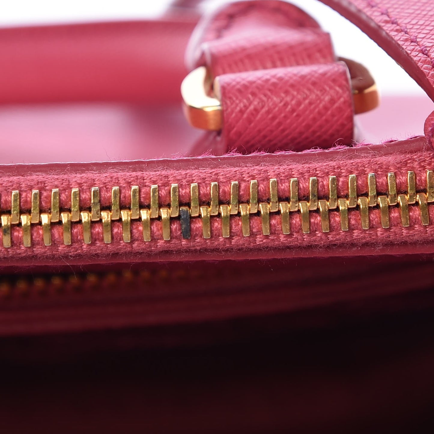 Saffiano Mini Galleria Double Zip Tote Peonia