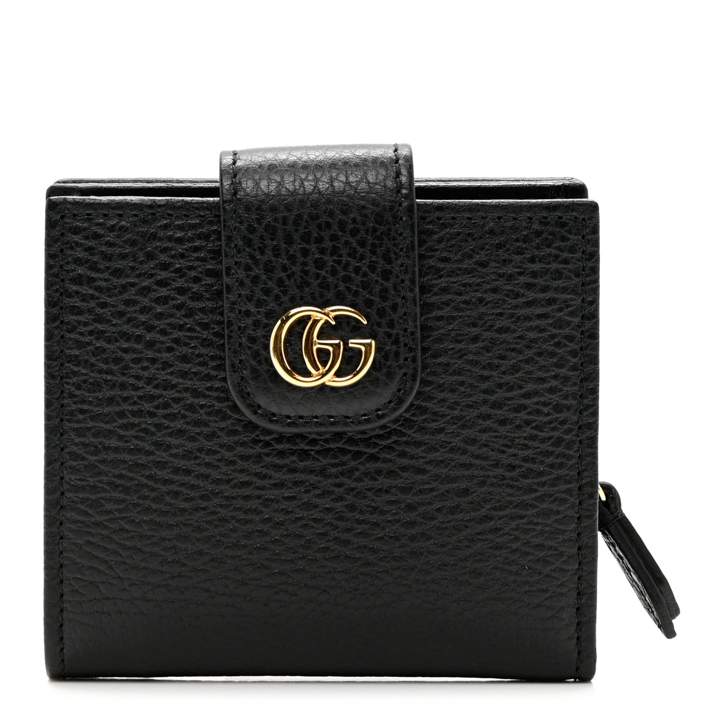 Dollar Calfskin GG Marmont French Wallet Black