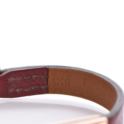 Hermes Epsom Micro Rivale Bracelet XS Rouge Grenat 6 of 7
