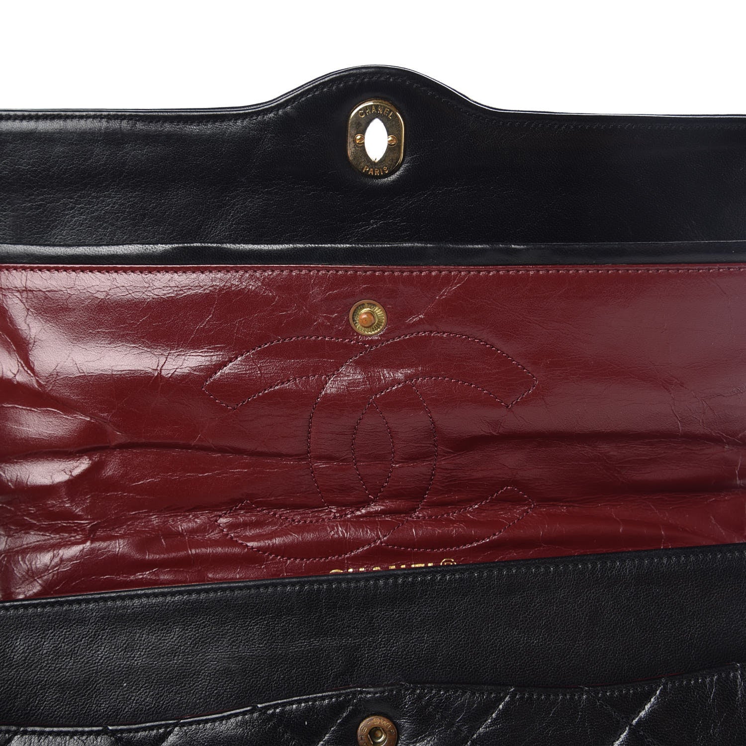 Chanel Lambskin Quilted Medium Double Flap Black 9 of 16