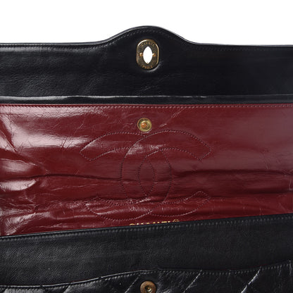 Chanel Lambskin Quilted Medium Double Flap Black 9 of 16