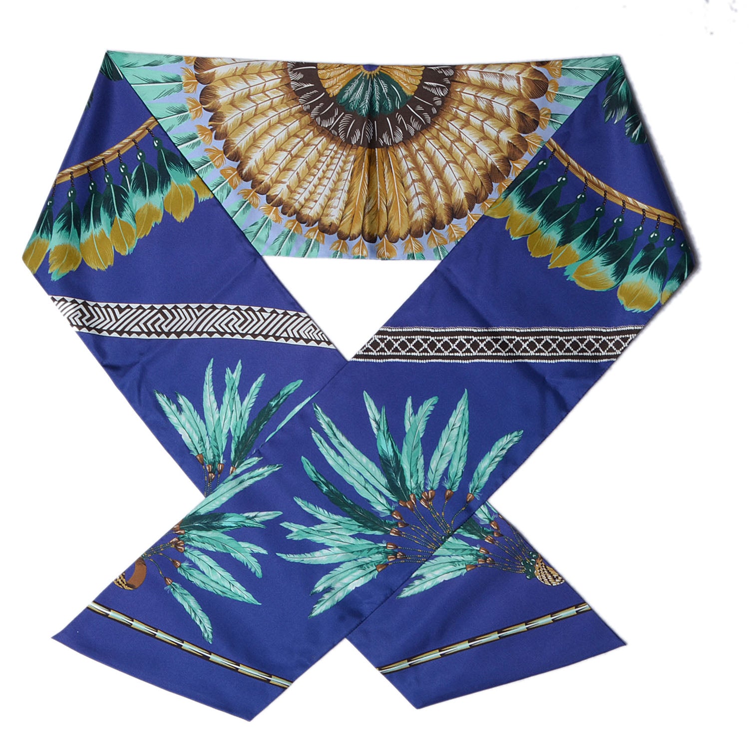 Hermes Silk Brazil Maxi Twilly Encre 1 of 5