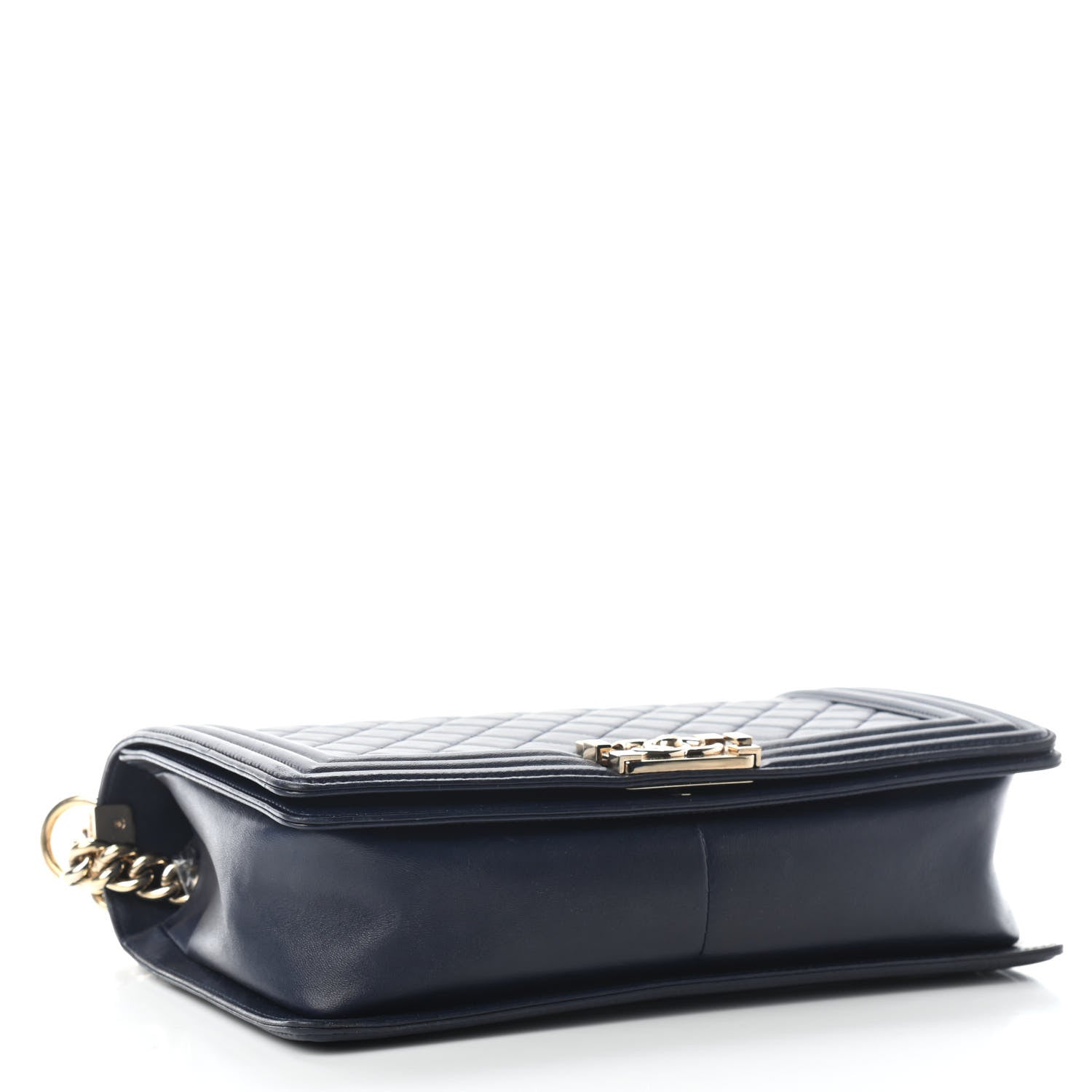 Chanel Lambskin Quilted New Medium Boy Flap Navy 3 of 10