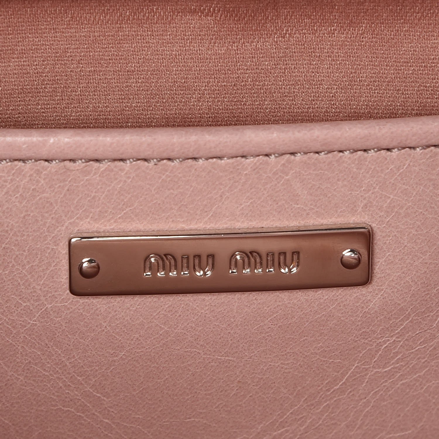 Miu Miu Vitello Shine Club Shoulder Bag Mughetto 6 of 29
