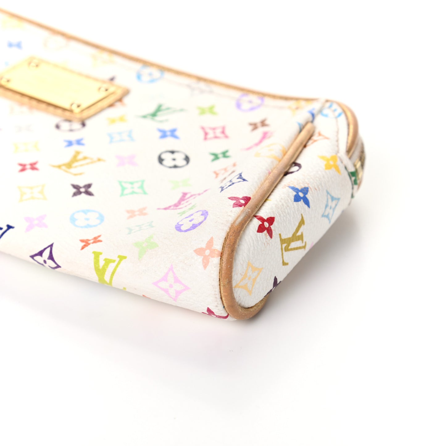 Monogram Multicolor Kate Clutch White