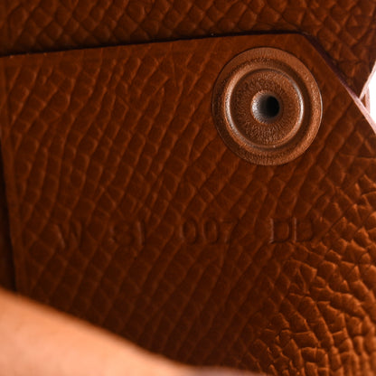Hermes Epsom Calvi Card Case Gold 7 of 8