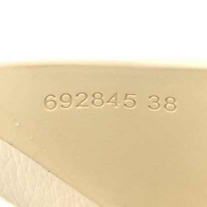 Gucci Soft Rubber Womens Interlocking G Platform 42mm Slide Sandals 38 Off White 6 of 8