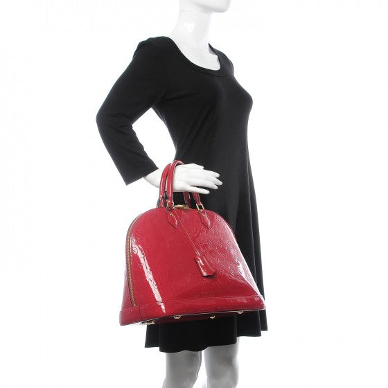Louis Vuitton Vernis Alma GM Rose Indien 2 of 10