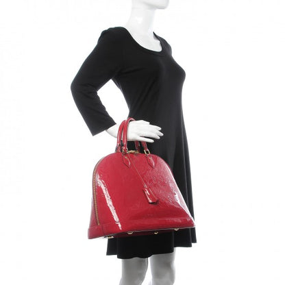 Louis Vuitton Vernis Alma GM Rose Indien 2 of 10
