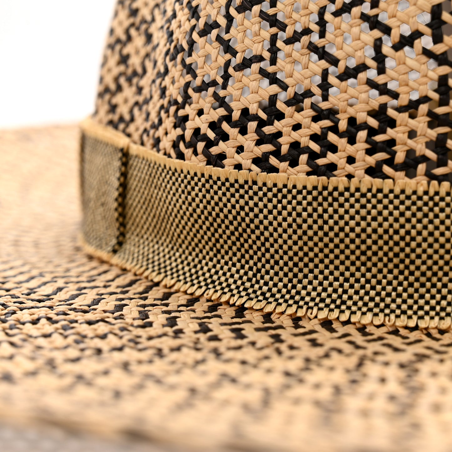 Chapeau Femme Etna Panama Hat 59 Naturel Black