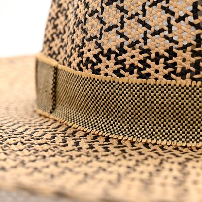 Hermes Chapeau Femme Etna Panama Hat 59 Naturel Black 7 of 9