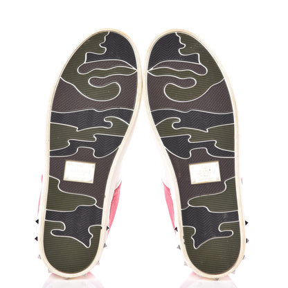 Valentino Garavani Suede Womens Flycrew Sneakers 35 Shadow Pink Optic White 7 of 13